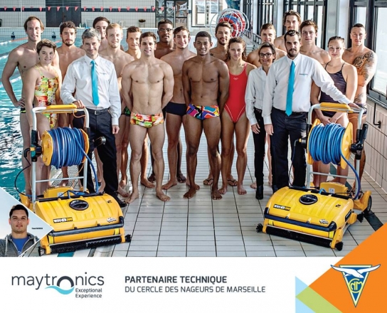 Maytronics partenariat Le Cercle des Nageurs de Marseille