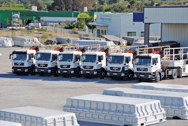 flotte camions acheminement bassins