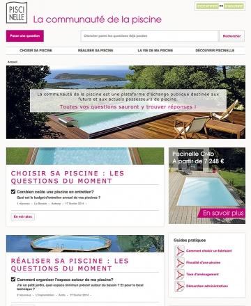 La plateforme d’échange Piscinelle