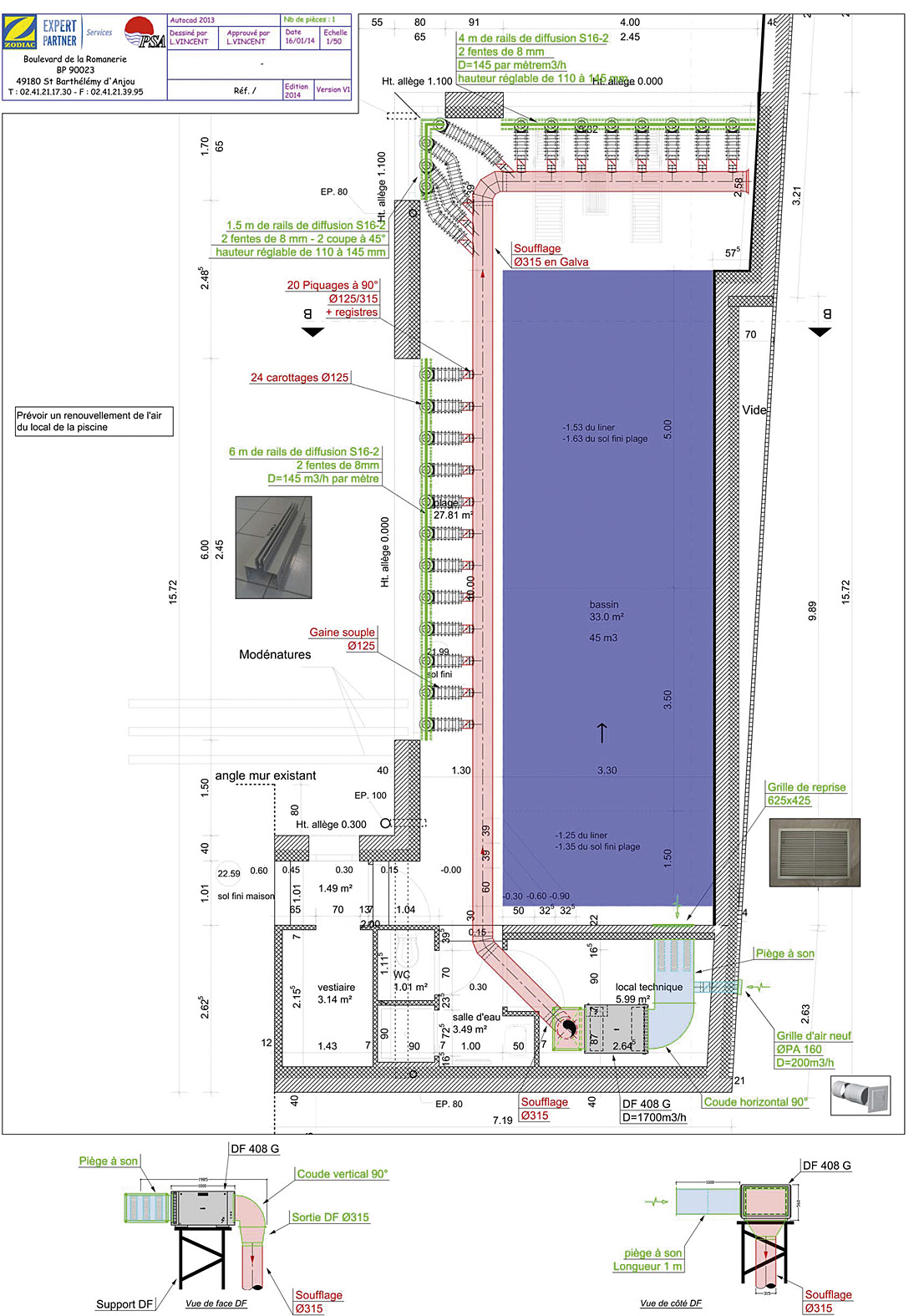 plan installation système déshumidification piscine intérieur plan installation système déshumidification piscine intérieur
