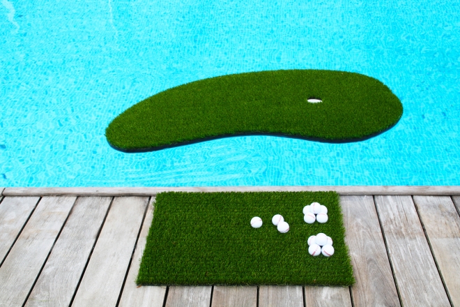 swimming golf