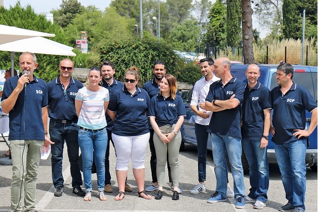 Inauguration du nouveau comptoir express SCP à Antibes