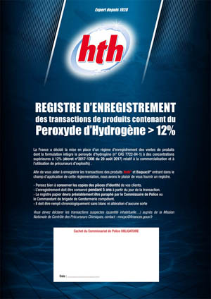 Livret Peroxyde hth 2018 Livret Peroxyde hth 2018