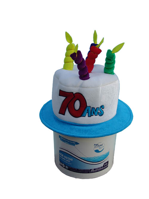 Gaches Chimie seau + chapeau 70 ans
