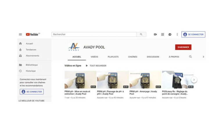 Spécialiste du traitement de l’eau pour piscines, Avady Pool lance sa chaîne YouTube