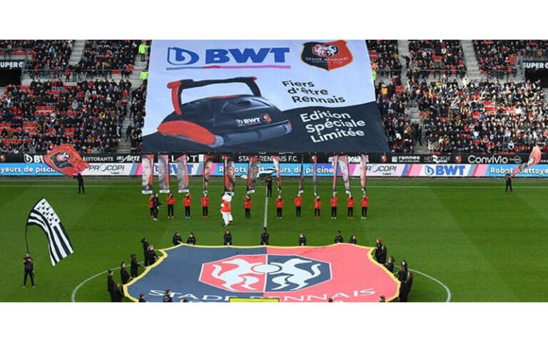 BWT Procopi : un robot de piscine aux couleurs du Stade rennais